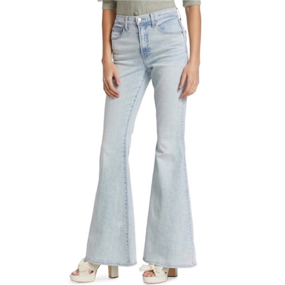 Veronica Beard flare jeans Color is Sky NEW - Picture 3 of 10